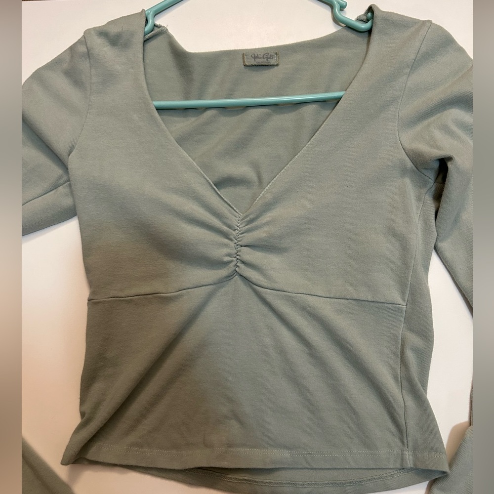 Brandy Melville Light Green Long Sleeve